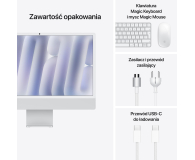 APPLE iMac 24 M4/24GB/512/MacOS Retina 4,5K Srebrny 8R GPU MWUC3ZE/A/R1/D1 - CTO [Z1E2000FT] - 1350793 - zdjęcie 9